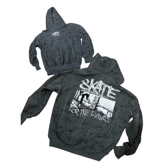 H&M Hoodie Boys Skate For The Future 8-10Y Gray - Picture 2 of 8